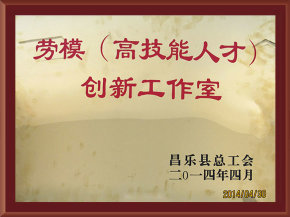 劳模(高技能人才)创新工作室