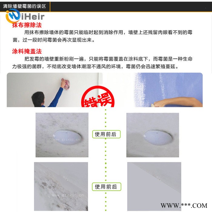 iheir艾浩尔 墙面防霉剂，长效防霉，去除潮湿高效防霉，墙体专用防霉剂图3