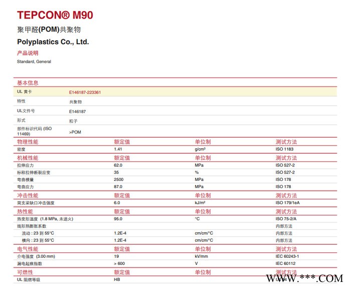POM 兗礦魯化 M90(30-A) 標(biāo)準(zhǔn)通用級 共聚甲醛樹脂原料 POM工程塑料 原料新料圖3