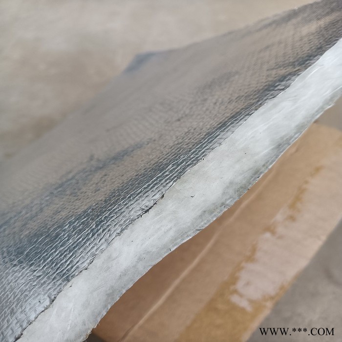 铝箔针刺毡价格 双面贴防火布铝箔玻璃纤维毡 耐高温针刺毡