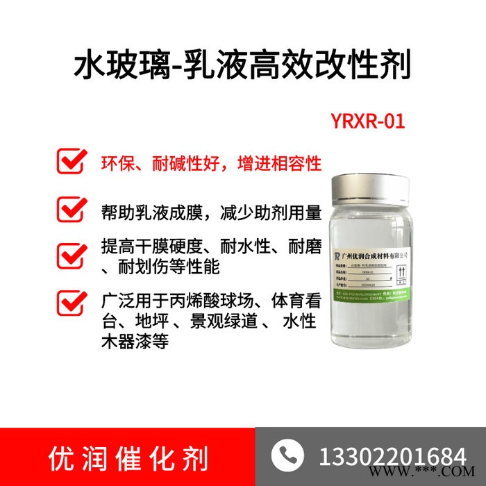 地坪景观绿道改性剂 YRXR-01 水玻璃乳液环保改性剂