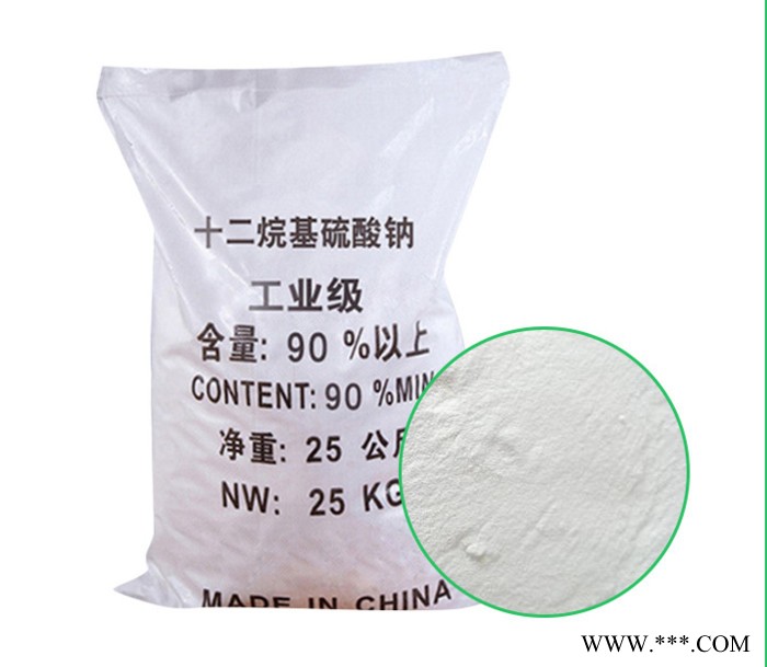 现货供应 工业级十二烷基**钠93%国标k12发泡剂表面活性剂 发泡剂 引气剂20公斤图4