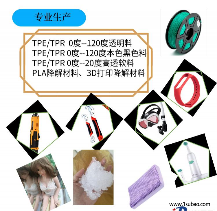 TPE东莞晟美塑胶 487A-45-N 吉顺TPE 487A-45-N包胶ABS.PC.PETG.PA6.P改性塑料图3
