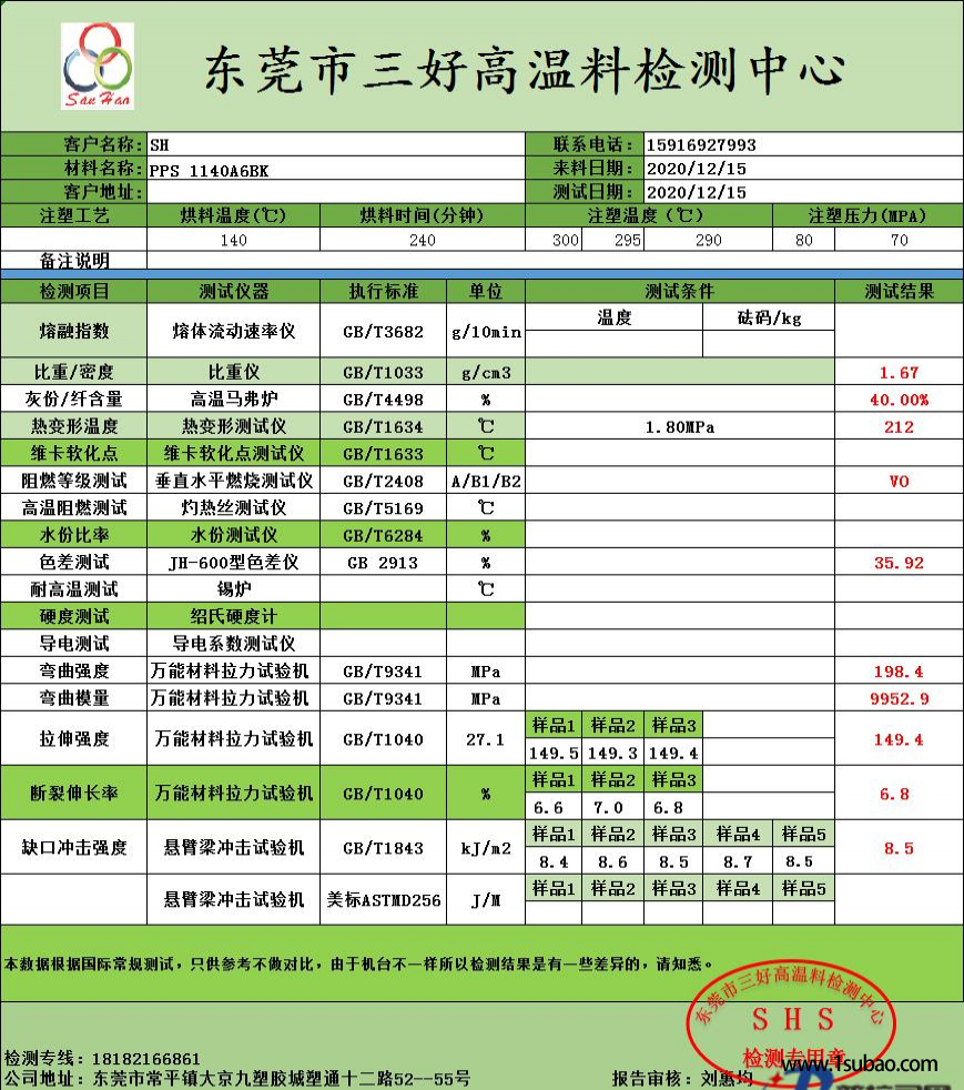 PPS东莞三好塑胶 1140A6 无卤阻燃改性塑料图4