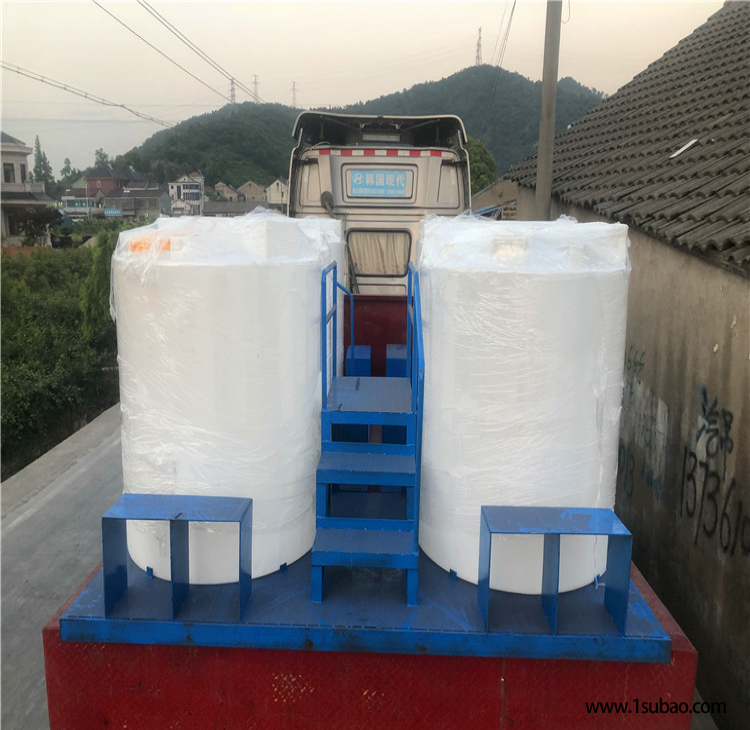 2吨分散剂计量罐  祥盛2000L大胶罐 2立方双氧水加药罐图4